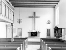 Blick auf den Altar, Foto aus der Zeit vor 1991